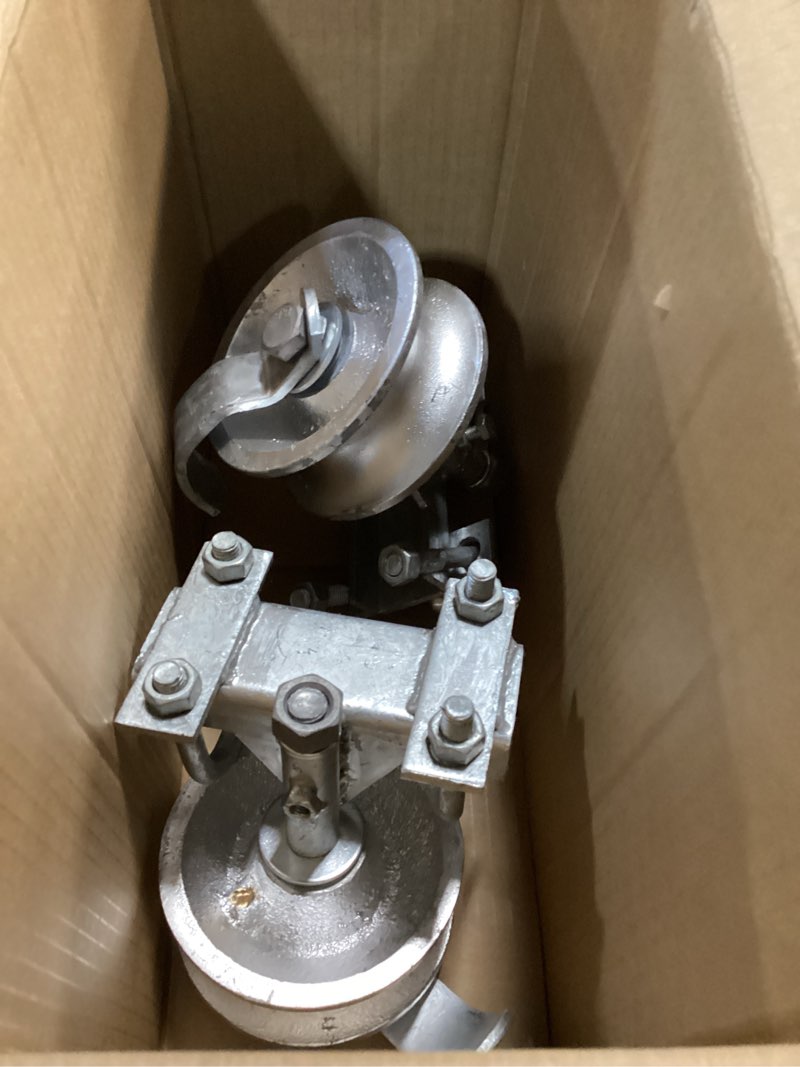 Condition photo showing Good Condition for Sliding Gate Rollers Galvanized Steel Rolling Gate Hardware Kit for 2\" (1-7/8\") Gate Frame & 1-7/8\" 