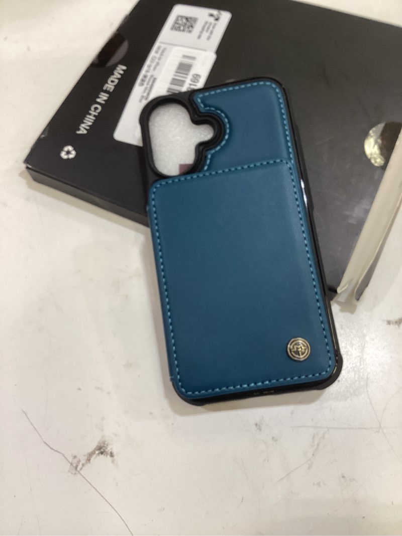 Condition photo showing Good Condition for vinich for iphone 16 wallet case with card holder, rfid blocking credit slots kickstand shockproof phone cover fit for iphone 16 6.1" blue for iphone 16 - 6.1'' blue