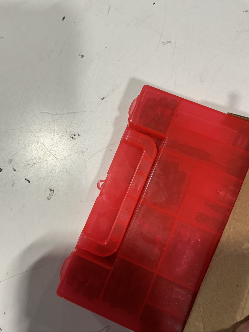Condition photo showing Good Condition for geinxurn 98pieces 1”/2” impact screwdriver bits set, magnetic s2 steel (phillips/slotted/square/torx/hex/security torx) driver bits tips,impact bit holder and nut driver with red storage box case 1"/2"-98pcs multi-bit red