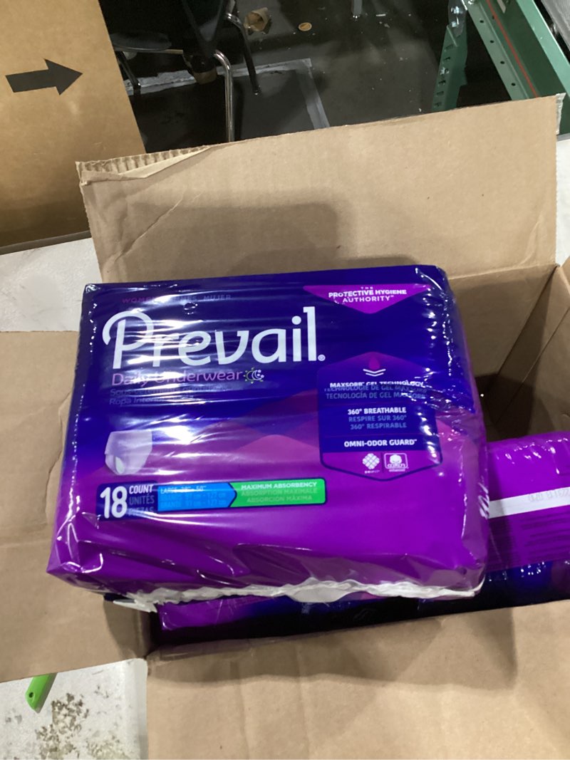 Condition photo showing New/Like New for Prevail Proven | Large Pull-Up | Women's Incontinence Protective Underwear | Maximum Absorbency | 72 Count