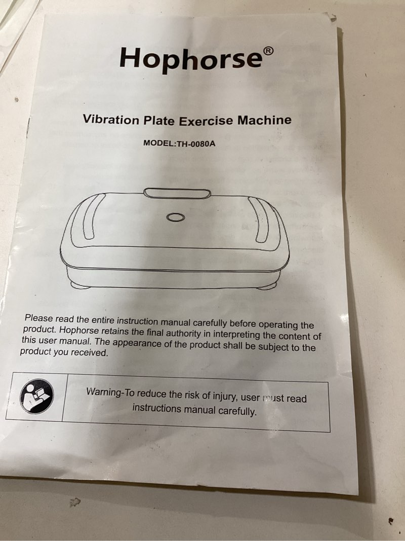 Condition photo showing As Is for Vibration Plate Machine,180 Speeds Shake Plate for Lymphatic Drainage Weight Loss, Vibrating Fitness Platform 460LB Capacity Whole Body Workout with Bluetooth Home Exercise Gym Equipment for Women Men