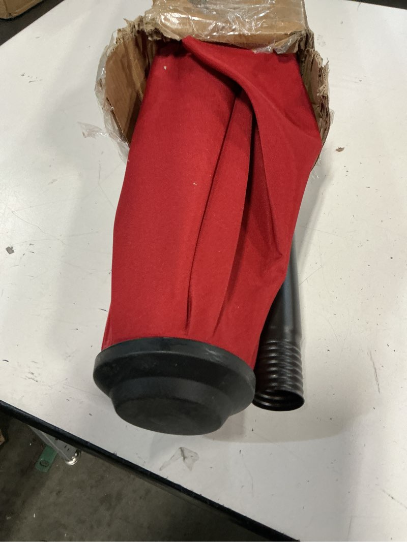 Condition photo showing Good Condition for midtown umbrellas 10-year-no-fade - 9 ft - uv proof apple red polyester fabric - umbrella outdoor patio, auto-tilt aluminum frame patio umbrella for garden, pool & deck - black pole