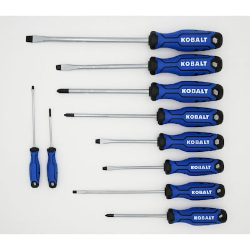 kobalt 10 -piece 6-in magnetic screwdriver set