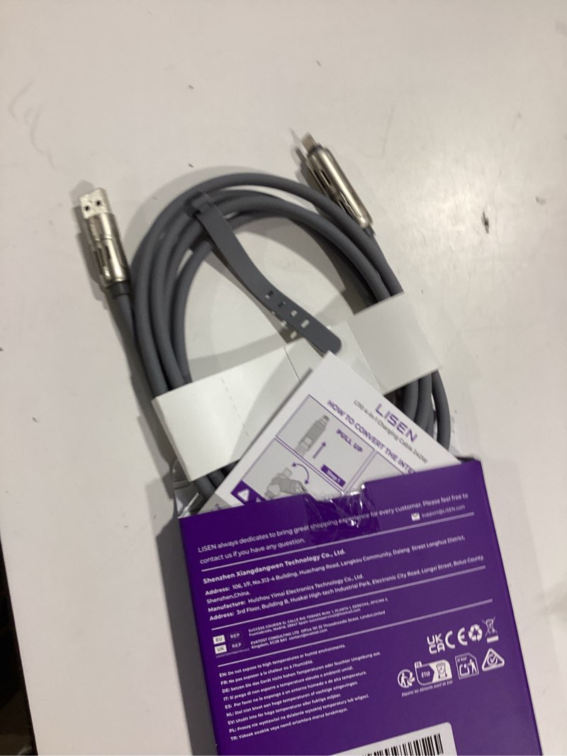 Condition photo showing Good Condition for lisen usb c to lightning cable, chubby 240w 4 in 1 charging cable 6.6ft, usb a/c to c/lightning with