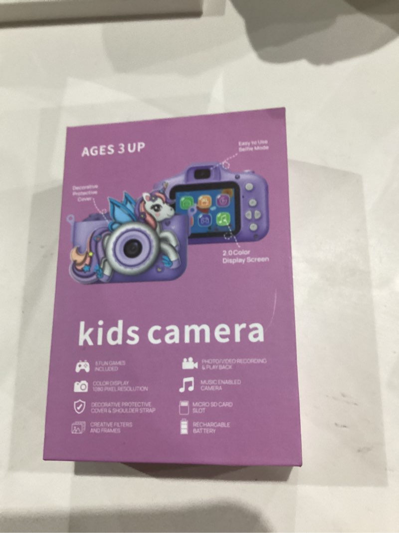 Condition photo showing Good Condition for Kids Camera Boys Toys for 3-12 Years Old Boys, 1080P HD Dual Lens Kids Digital Camera Christmas Birthday Gifts, Kids Camera for Video and Selfies - Includes 32G SD Card?