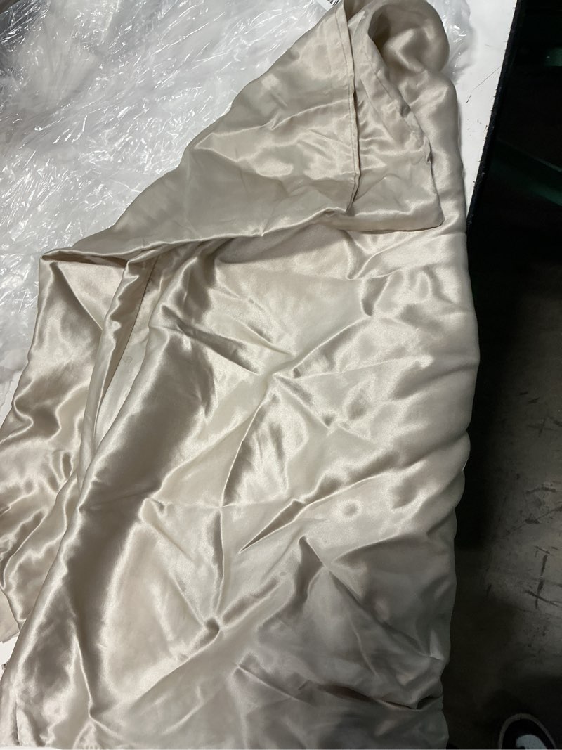 Condition photo showing Good Condition for 100% mulberry silk pillowcase, standard, champagne
