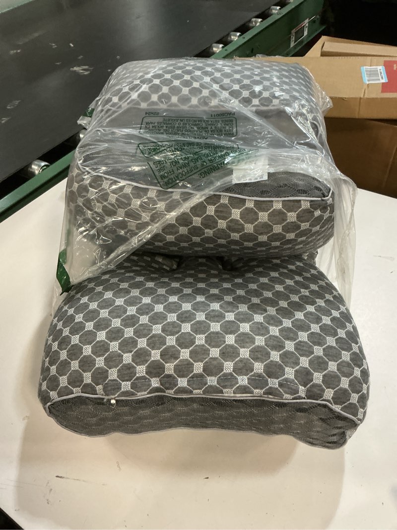 Condition photo showing Good Condition for  of 2-pack neck pillows, washable pillow core, breathable fabric, suitable for all seasons, cool and refreshing in summer?dark gray?, 0 of 7     unbranded 2-pack neck pillows, washable pillow core, breathable fabric, suitable for all seasons, cool and refreshing in summer?dark gray?