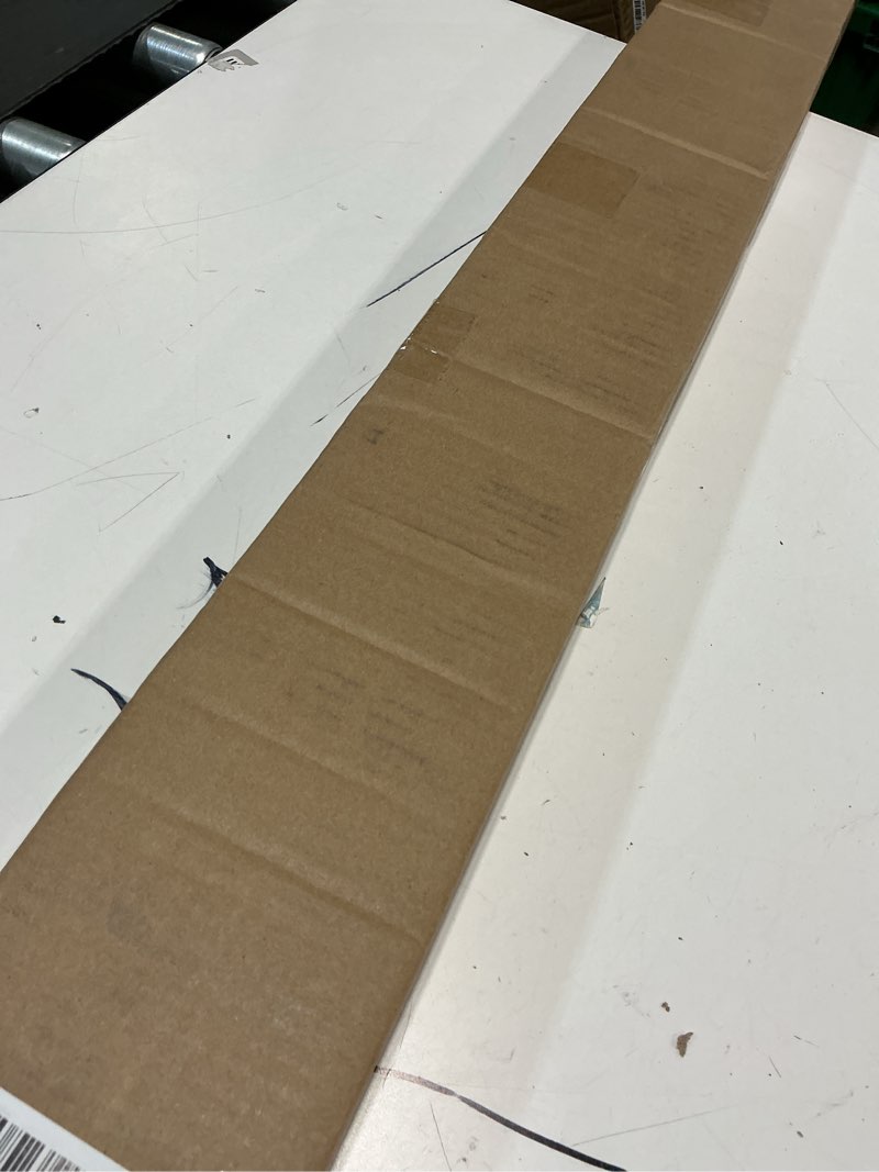 Condition photo showing Good Condition for room darkening curtain rod, wrap around design, extra-thick 1-inch diameter single drapery rod, extendable metal rod set for the blackout curtains and sheer (matte black, 84-120") 84-120" matte black