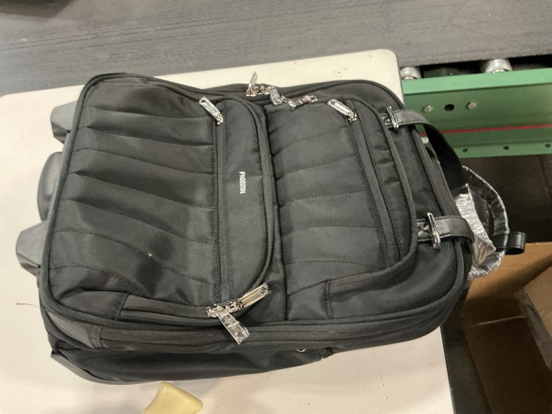 Condition photo showing Good Condition for Underseat Carry On Luggage with Wheels, 16-inch Softside Rolling Bag, Lightweight Small Suitcase, Personal Item Travel Bag for Women (Black)