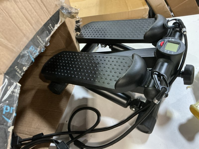 Condition photo showing As Is for BalanceFrom Mini Steppers, Stair Steeper with Resistance Bands, Portable Stepper Capable of Full-Body Exercise, Low Noise and Smooth, 300 lbs Weight Capacity, Black/ Gray ( similar 