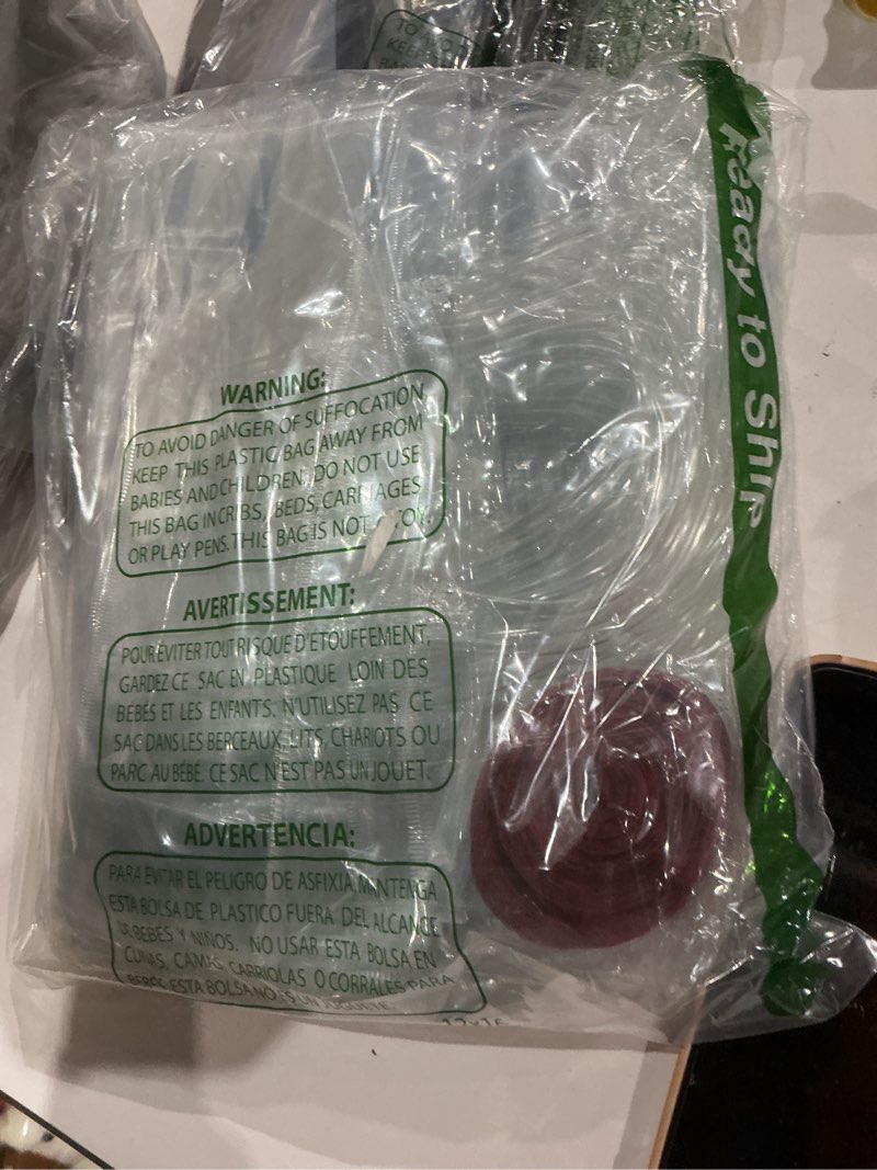 Condition photo showing Good Condition for Jutieuo 24 Pack Clear Plastic Gift Bags with Handles, Reusable Transparent Party Favor Bag PVC Goodie Bags Bulk for Wedding, Baby Shower, Birthday (10.2" x 11.8" x 3.2") 24 10.2x11.8x3.2 Inch
