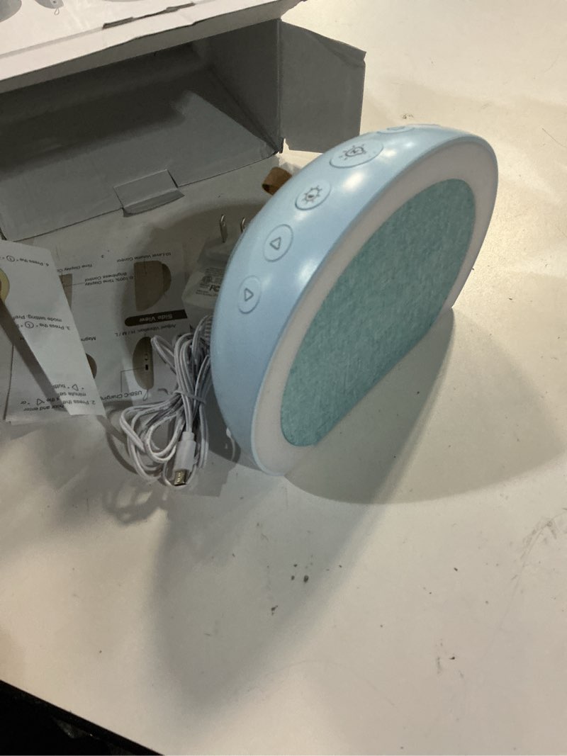 Condition photo showing As Is for anjank super loud alarm clock with wireless bed shaker, vibrating dual alarm with light wake up for heavy sleepers & hearing impaired, 9-color night light, 5 sounds, 0-100% dimmer, usb charger