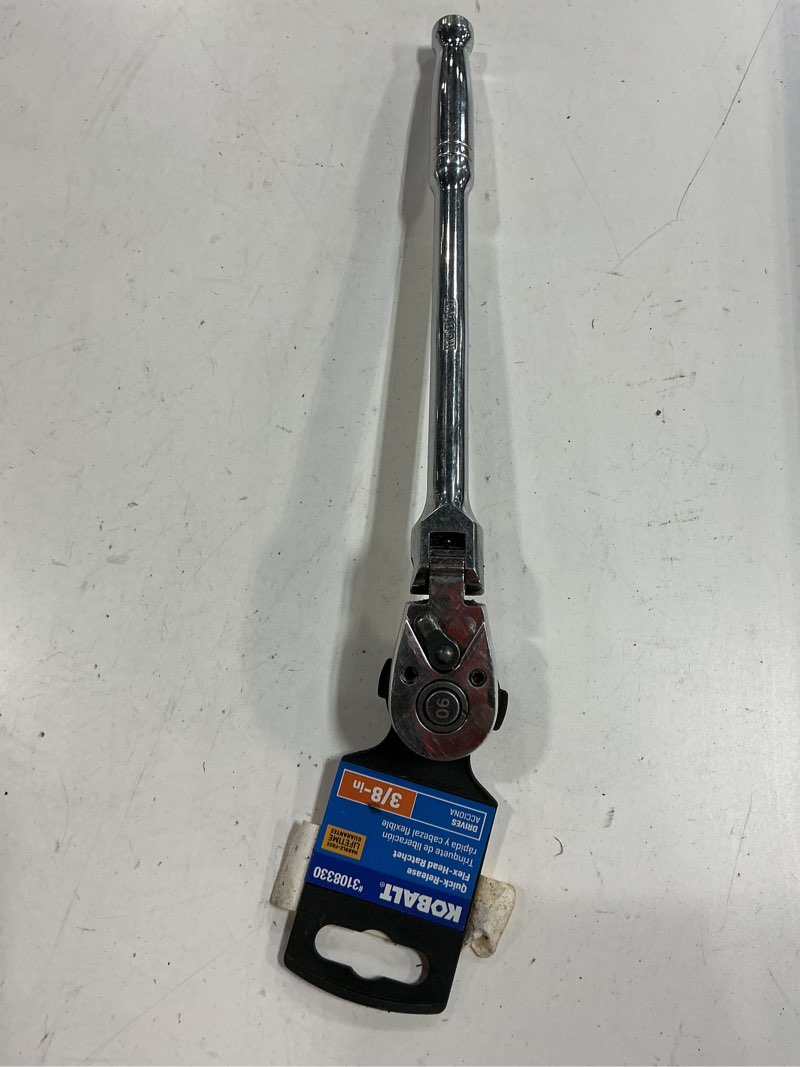 Condition photo showing Good Condition for kobalt 90 tooth drive full polish handle flexible head ratchet