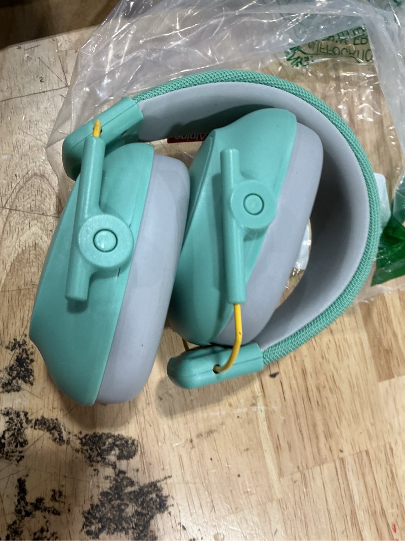 Condition photo showing As Is for alpine muffy noise cancelling headphones for kids - 25db noise reduction - earmuffs for autism - sensory & concentration aid - mint