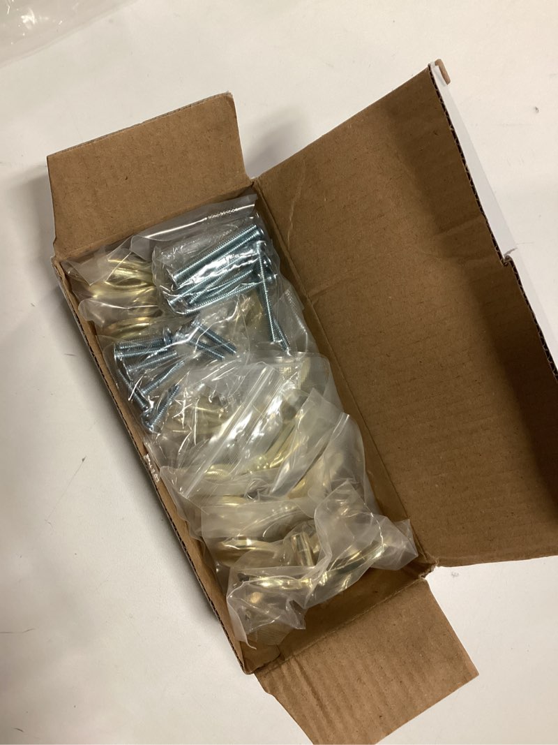 Condition photo showing New/Like New for 8 Pack Brushed Gold Bow Dresser Knobs, Large Decorative Cabinet Drawer Pull Handles for Girls Bedroom and Nursery Room Decor Big Brushed Gold