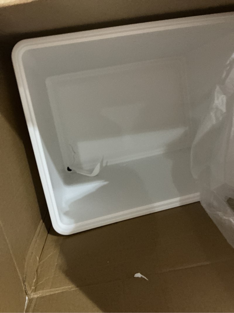 Condition photo showing As Is for 10gal+3gal large capacity white multifunction storage bin with lid, set of 8 stackable plastic boxes with handles, office?garage?home, for organizing snacks, crafts, legos, tools,books ?4xxxl+4l white 4xxxl+4l