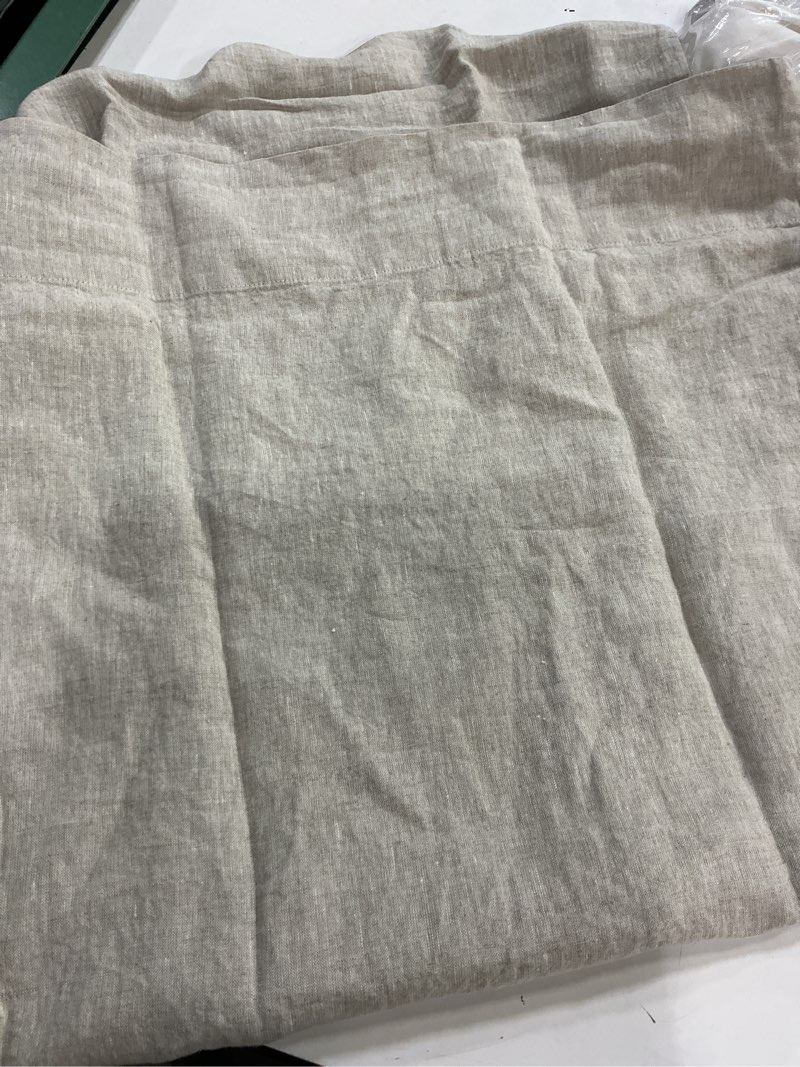 Condition photo showing Good Condition for quince, european linen pillowcases set of 2/king/sand