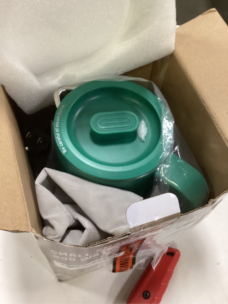 Condition photo showing Good Condition for 650ml Small Electric Kettle with 6 Temperature Control,800W Dual Voltage 110-240V Fast Heat Hot Water Boiler,304 Stainless Steel Portable Travel Electric Kettle Small,12H Keep Warm (Green)