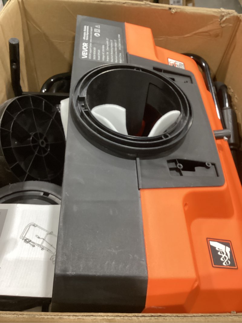 Condition photo showing As Is for vevor snow blower