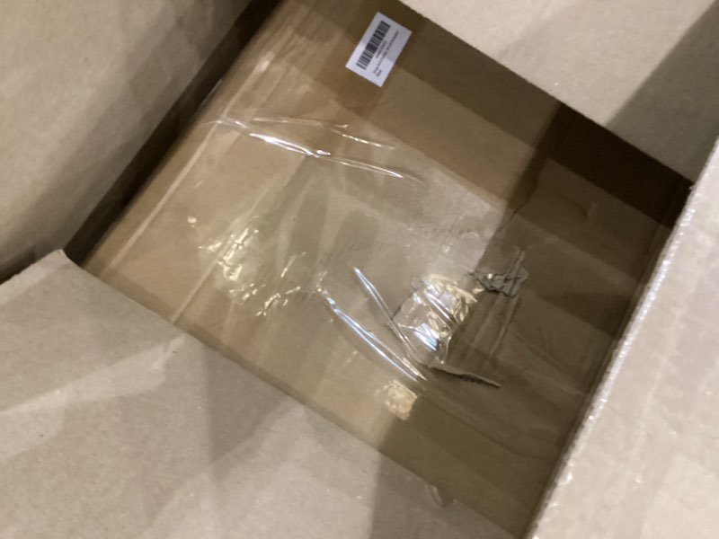 Condition photo showing item condition for bedside commode, foldable adjustable commode toilet, 350 lb capacity, portable bedside toilet with padded seat & backrest,bedside commodes for seniors and mobility-impaired individuals