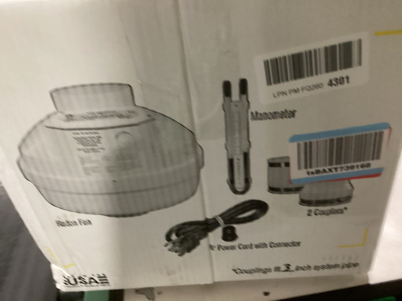Condition photo showing Good Condition for festa amg maverick radon fan – 3“ installation kit - quiet and energy efficient radon mitigation inline fans – high performance 4” duct fan amg maverick 4x3