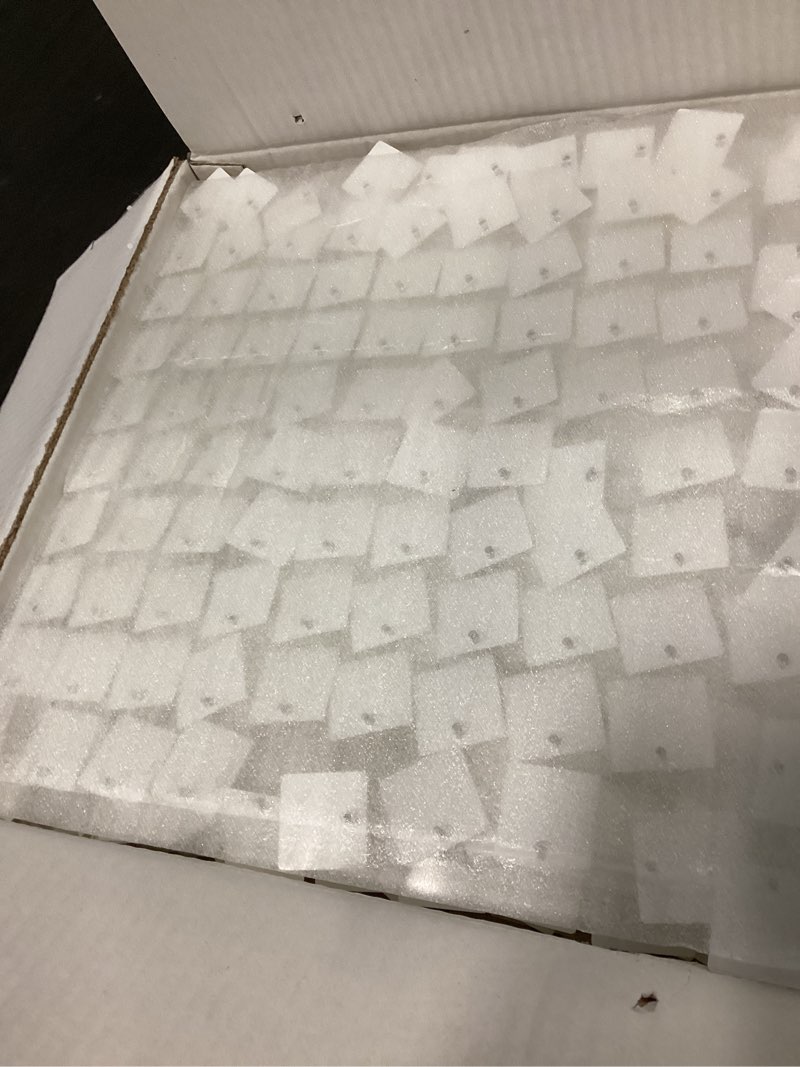 Condition photo showing New/Like New for COKAOBE Mirror White Shimmer Wall Backdrop, 36PCS Square Sequin Shimmer Backdrop Panel, Photo Backdrops for Birthday, Anniversary, Wedding, Graduation & Bachelorette Party Decoration 36PCS Mirror White