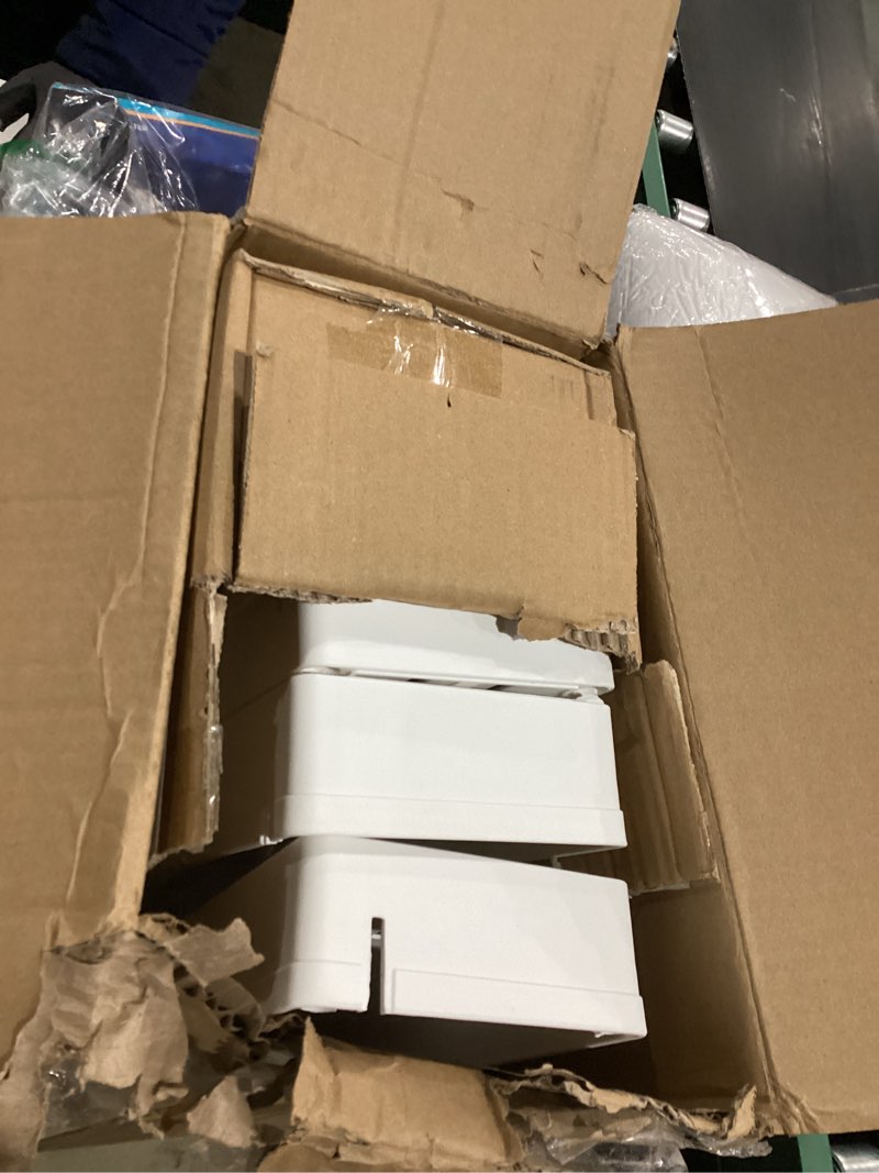 Condition photo showing New/Like New for SPACEKEEPER Slim Rolling Storage Cart 4 Tier Bathroom Organizer Mobile Shelving Unit Utility Cart Tower Rack for Kitchen Laundry Narrow Places, White