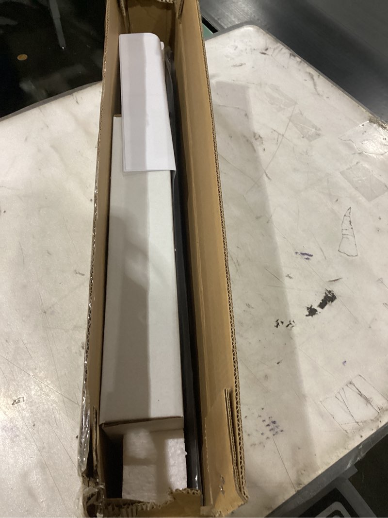 Condition photo showing New/Like New for WINSOON Bifold Barn Door Hardware: Smooth Quiet Bi-fold Barn Door Hardware Kit - 60" Black Bi Fold Sliding Track Set for 56" Closet Doors - Black Folding System - Antique Style Without Doors 60" track for 4 doors (hardware only) top mount