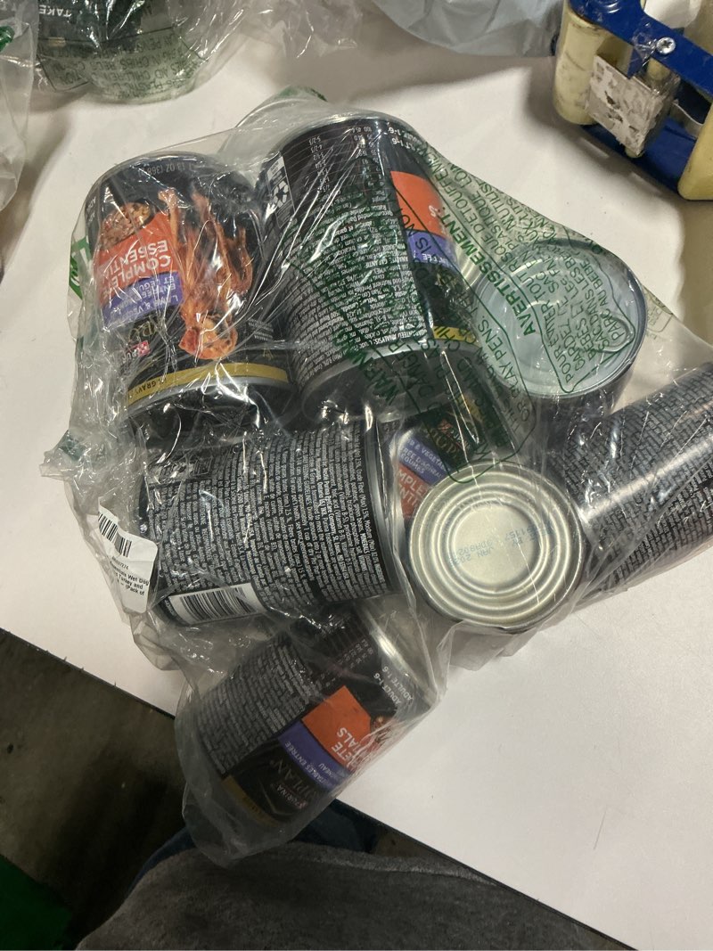 Condition photo showing Good Condition for ( by Dec 2027)Purina Pro Plan Complete Essentials Wet Dog Food, Lamb and Vegetables and Turkey and Vegetables in Gravy Variety Pack - (Pack of 10) 13 oz. Cans Variety Pack 13 Ounce (Pack of 10)