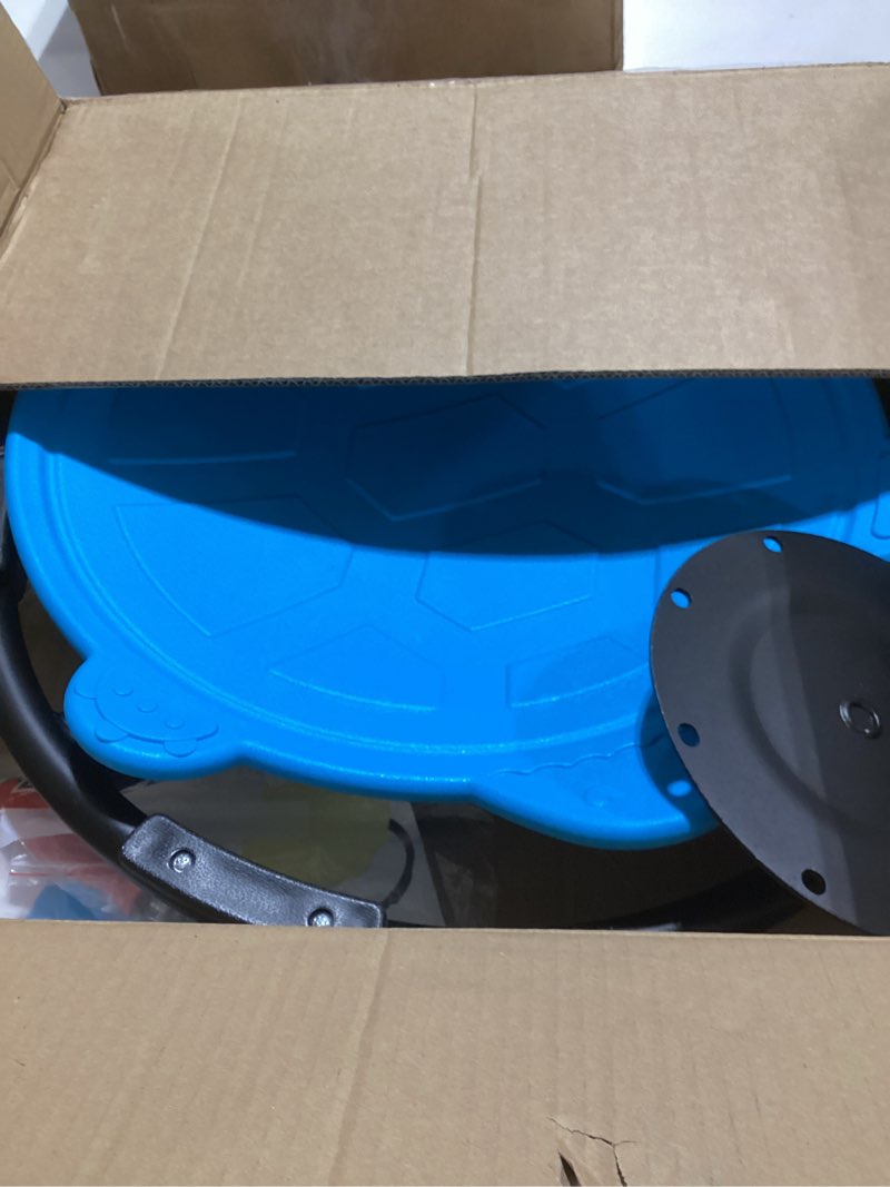 Condition photo showing Good Condition for Turtle Spinning Chair for Autistic Kids – Sensory Spinning Toy, Spin Chair for Kids Autism, Sensory Swivel Seat for Balance, Coordination, Focus & ADHD Support, Autism Sensory Products (Blue) Turtle / Blue