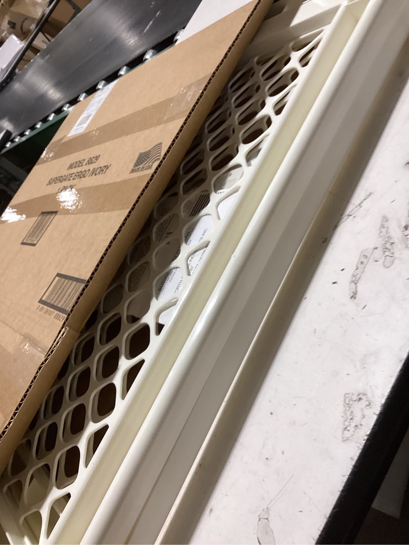 Condition photo showing Good Condition for toddleroo by north states - supergate ergo baby gate: plastic baby gate for stairs & doorways - adjustable indoor safety gate - made in usa - 26 to 42 inches wide - 26 inches tall - ivory