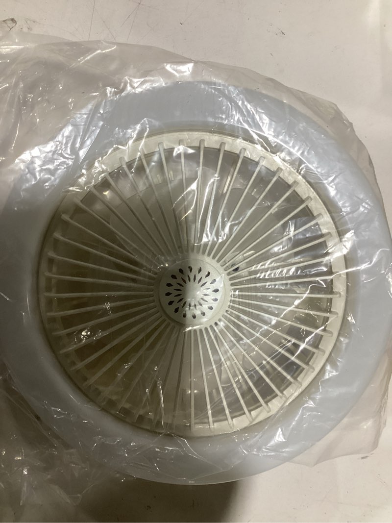 Socket Fan Light with Remote Control, 3 Colors 3000K-6500K Dimmable LED Light Bulb Fan Screw in Ceil