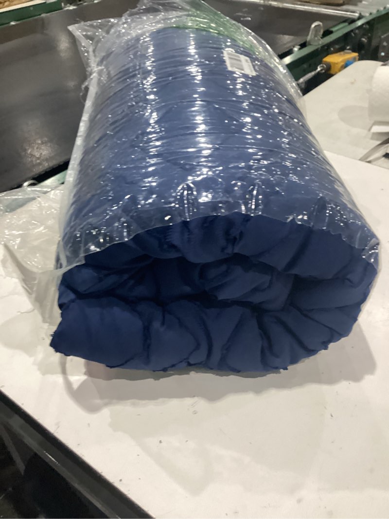 Condition photo showing As Is for royal luxe microfiber down alternative comforter blue (we dont know the size)