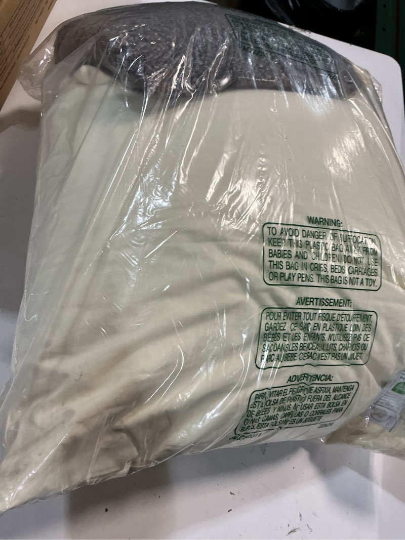 Condition photo showing Good Condition for 20x26 large organic buckwheat pillow with dual-layer pillowcase and extra tartary buckwheat hulls, adjust height and firmness, neck support pillow for back and side sleepers off-white 20''x26''