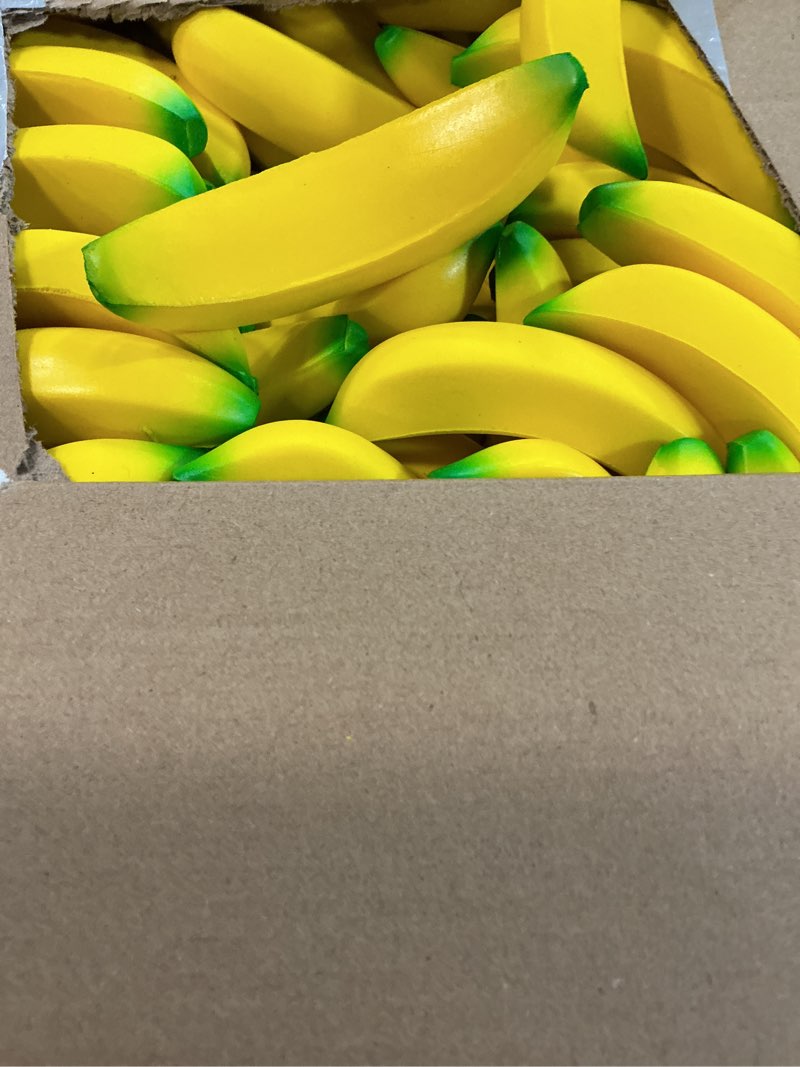 Condition photo showing Good Condition for jerify 100 pcs banana stress toys stretchy banana fidget toys realistic stretchy pu foam party favors for teens and adults(3.94 inches)