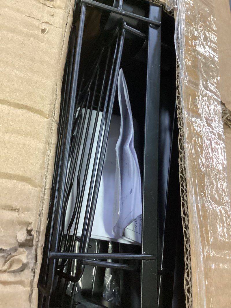 Condition photo showing New/Like New for daoya corner shower caddy tension pole - 4 tier stainless steel rustproof shower corner caddy for bathtub bathroom shower organizer shelves adjustable pole 25-114.2 inch black dark black