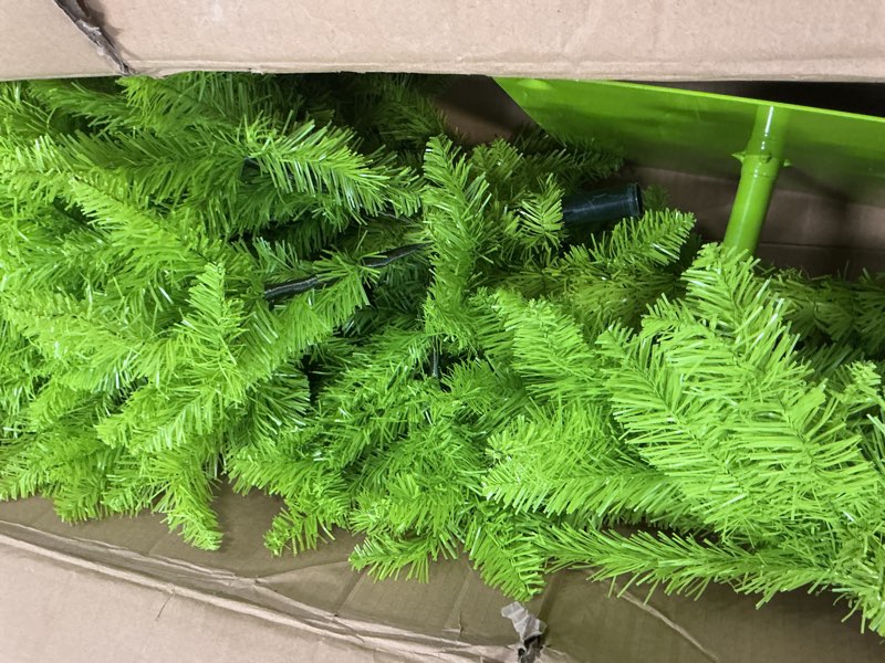 Condition photo showing As Is for Artificial Pine Trees (3 feet Tall) 2 Pieces, with Ground Stakes Suitable for Both Outdoor and Indoor use, Imitation Pine Shrub Plants, Highly Realistic Plants, for Front Door Decoration, Garden