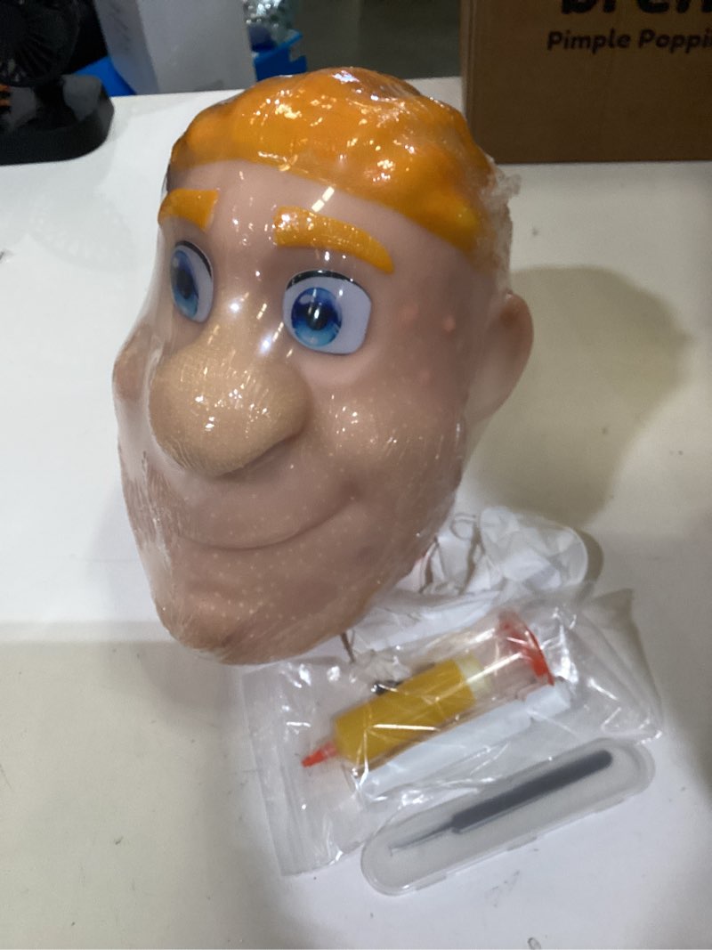 Condition photo showing Good Condition for brenzo 2026 new refillable pimple popping toy – big head squeeze toy with golden hair for stress & anxiety relief, realistic pus burst fidget toy, funny gag gift for adults b-yellow