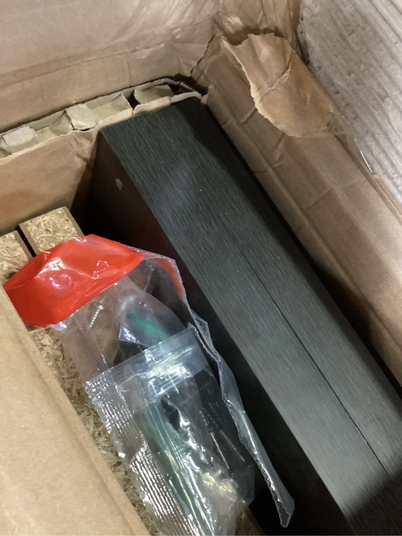 Condition photo showing Good Condition for 4 cube organizer black oak - brightroom™: decorative bookshelf, cubby storage, mdf & particle board, 13" system compatible
