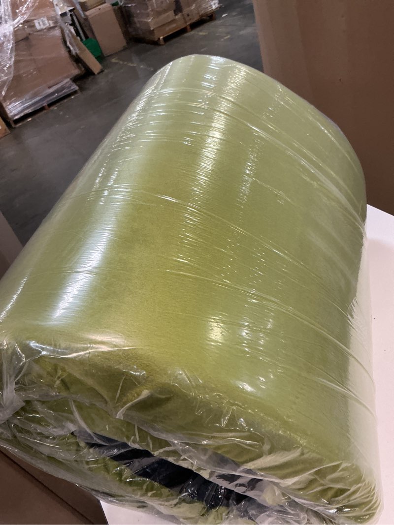 Condition photo showing Good Condition for 3 inch memory foam camping mattress, dual layer thick sleeping camp pad for car tent cot, roll-up portable glamping floor bed for guests sleepover avocado green cot: 72*24*3"