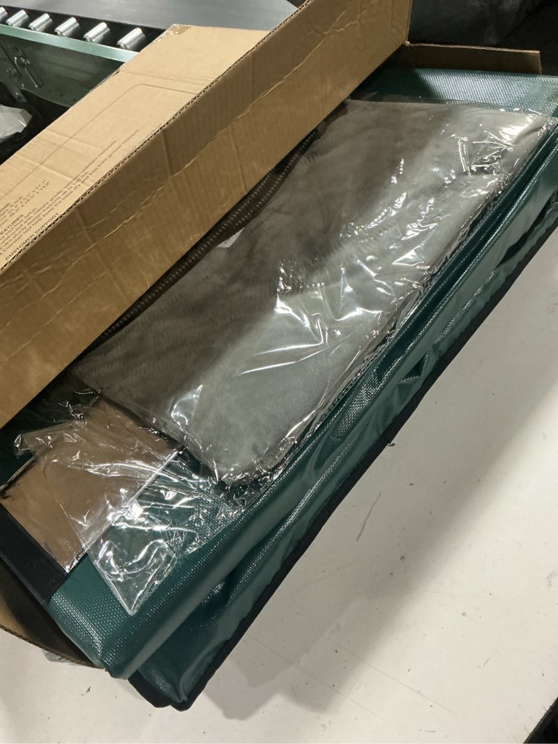 Condition photo showing New/Like New for Outdoor Heated Cat House in Winter,Extremely Insulated & Weatherproof,Feral Cat Shelter with Waterproof Eaves & Escape Door for Outside Stray Barn Cat(Dark Green,23.6"x16.5"x13.4") 23.6"L x 16.5"W x 13.4"H Dark Green