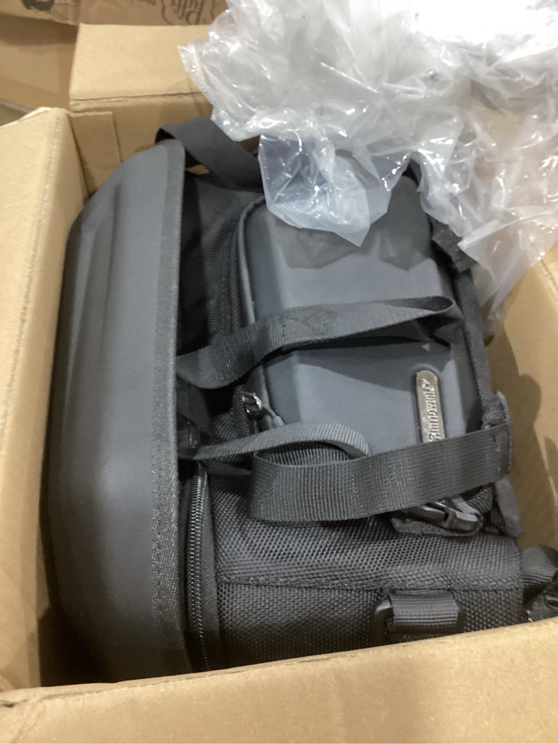 Condition photo showing As Is for rhinowalk motorcycle tail bag travel luggage expandable motorcycle helmet bag 23l-35l waterproof all weather/trunk/rack bag with sissy bar straps-matt black matt black 23-35l 23l-35l