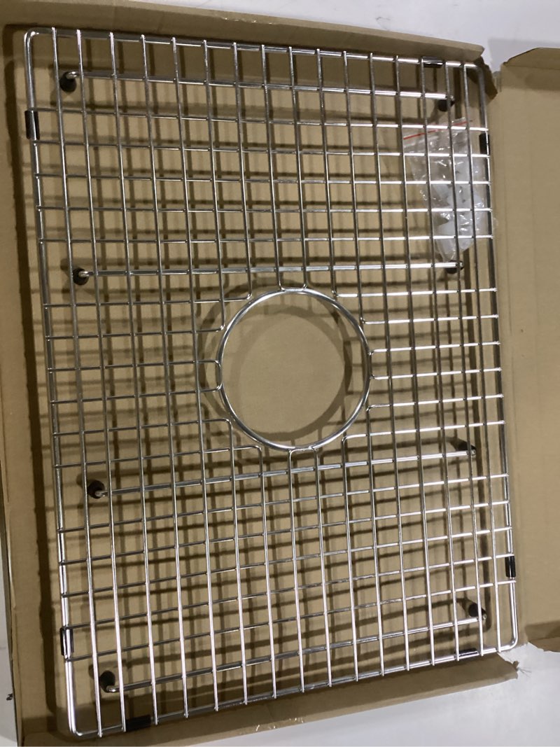 Condition photo showing Good Condition for Serene Valley Sink Bottom Grid 21" X 15-1/2", Centered Drain with Corner Radius 3/8", Sink Protector SVH2116C