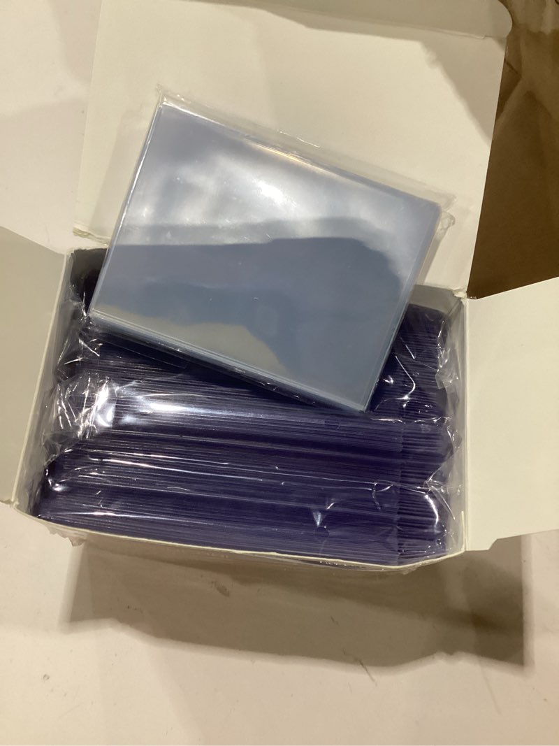 Condition photo showing Good Condition for 100ct semi rigid card holders & 100ct soft sleeves for psa, sgc, bgs, csg graded cards submissions, psa submission card sleeves for sports, pkm, baseball, trading cards 400 card holders + 400 card sleeves