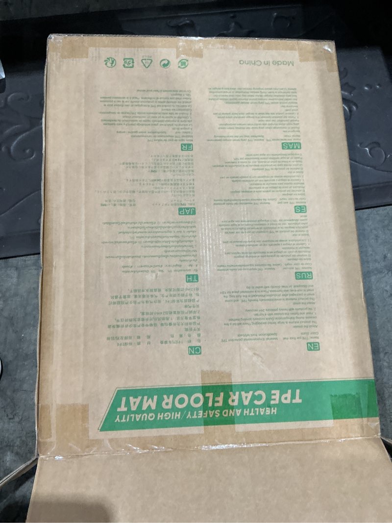 Condition photo showing Good Condition for ssess car floor mats carbon for dodge challenger 2015-2023, all weather protection tpe floor liners,
