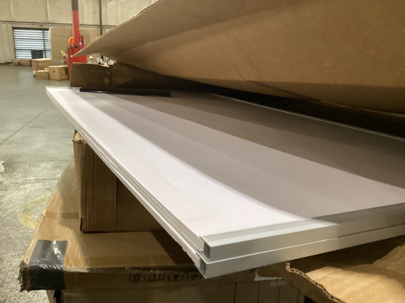 viz-pro large dry erase white board/magnetic foldable whiteboard, 48 x 48 inches, silver aluminium f