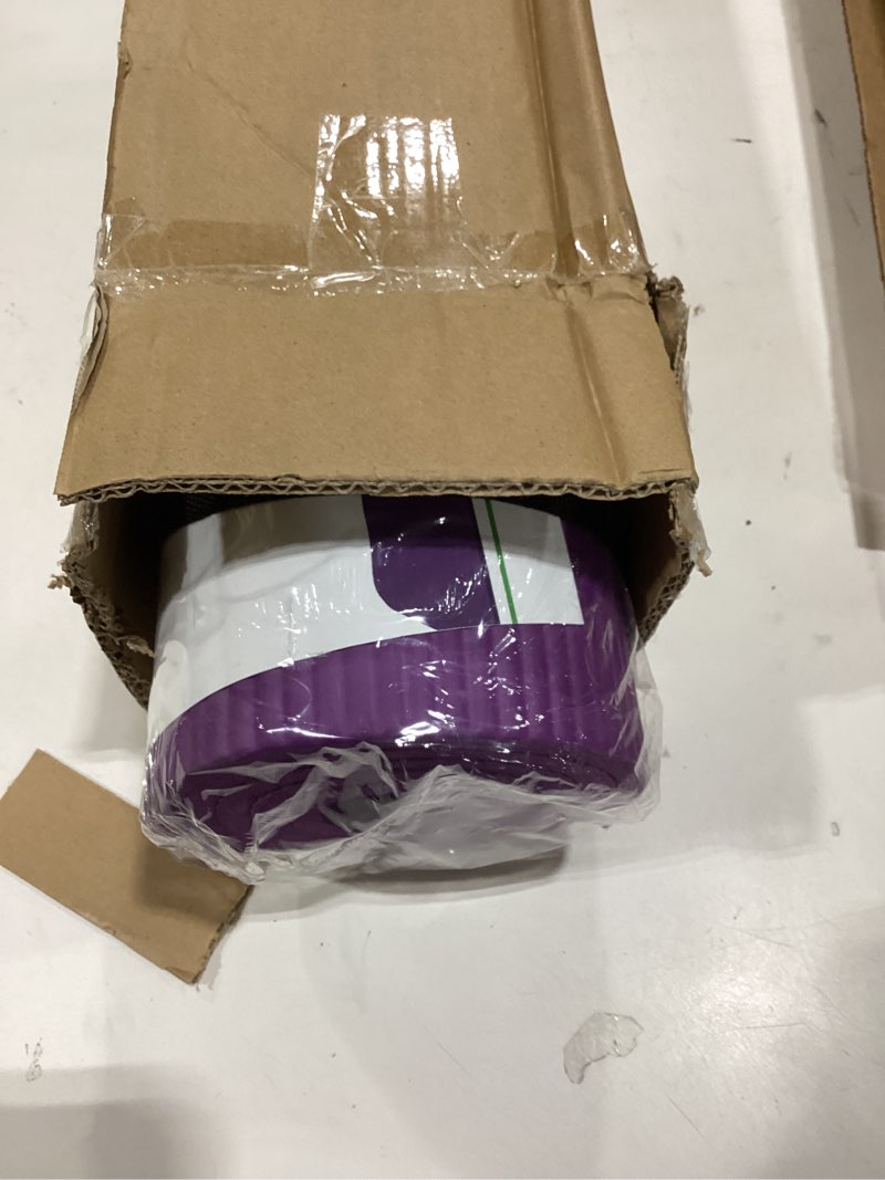Condition photo showing Good Condition for Gaiam Gaiam Essentials 2/5" Thick (10mm) Yoga & Pilates, Fitness & Exercise Mat with Easy-Cinch Carrier Strap Cusion Support For Fitness and Gym Workouts Purple 2/5" (10MM)