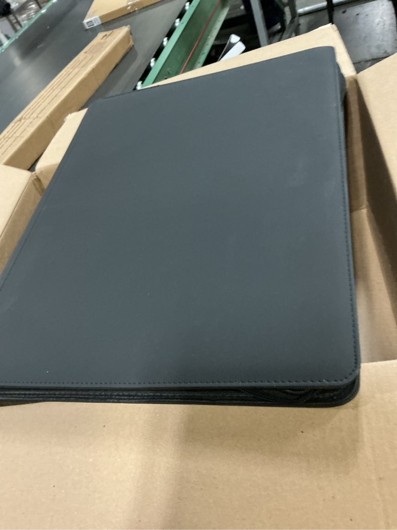 Condition photo showing Good Condition for MORABTO 16 Pocket Toploader Binder, Holds 640 Top Loaders,Top Loader Binders for 3" x 4" Rigid Cards,Toploader Card Binder for Hard Plastic Top Loaders -Black Black Large