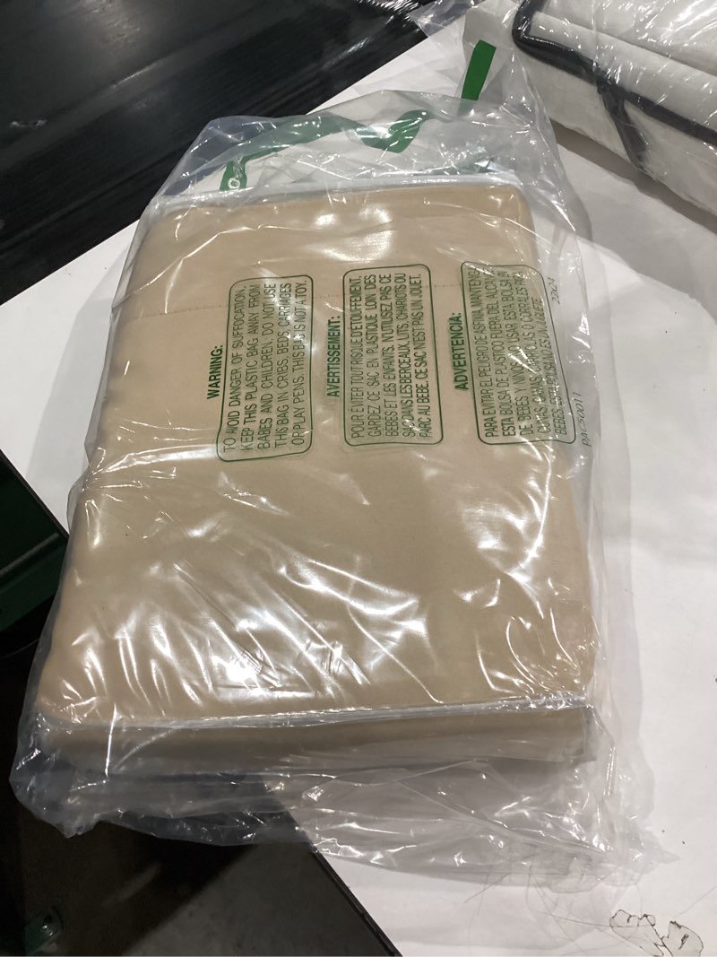 Condition photo showing New/Like New for MIULEE Beige Back Tab Blackout Curtains 54 Inches Long 2 Panels Set for Living Room Bedroom Privacy, Rod Pocket/Pinch Pleat Thermal Insulated Room Darkening Pleated Light Blocking Drapes Beige 52"W x 54"L (Pack of 2)