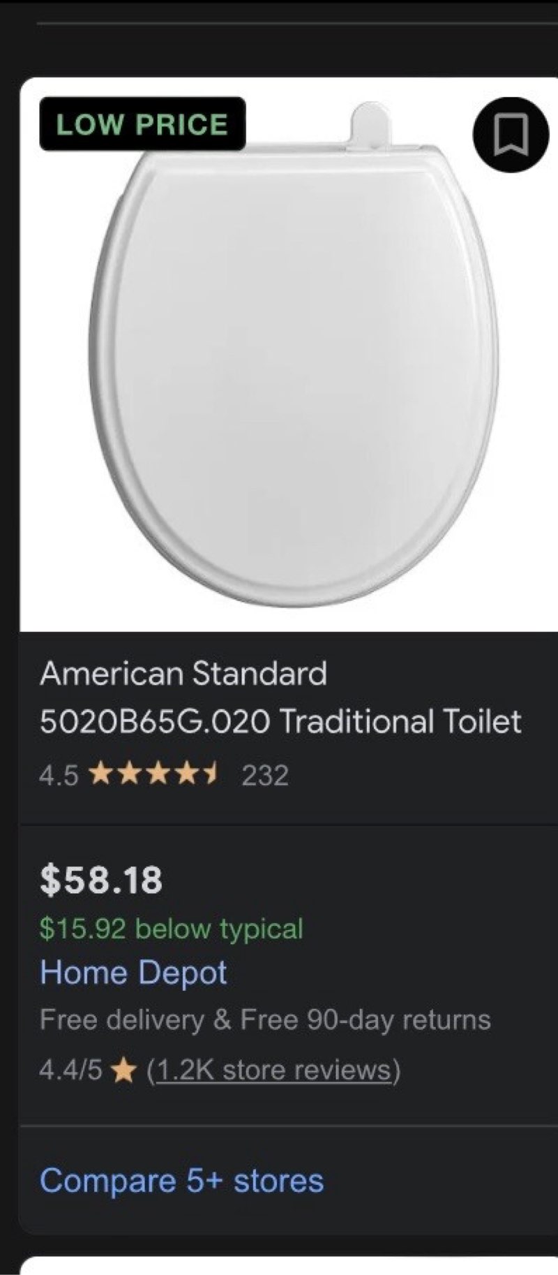 american standard toilet seat